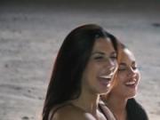 Chicas Loca - Apolonia Lapiedra & Alexa Tomas Hot Ass Chicks Risky Public Threeway Fuck With Horny Lover