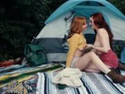 Ginger Girls Fist Each Other In A Forest
