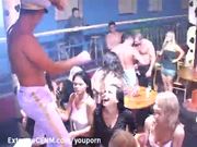 Girl sucks cock and shows us her pussy in public