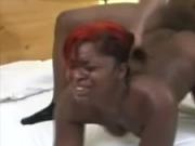 Thick ebony amateur loves being fucked by big black cock