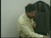 Sexy brunette makes it with two guys