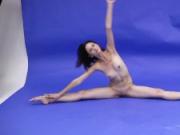 Galina Markova shows her flexible naked skills on camera