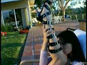 Victoria and her sexy shoes will turn you on