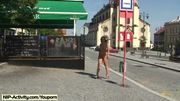 Nice hot babes naked in public streets