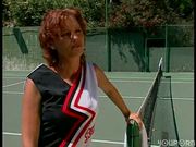 Tennis girl gets sexy lessons