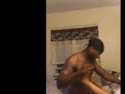 Lil black bitch caught playing wit herself gets fucked crazy
