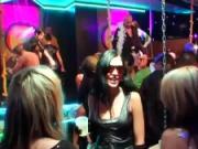 Sexy pornstars fucking in public at swinger party