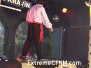 cheating wives girlfriends suck cock at strip show