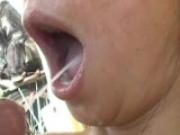 facial cumshot surprise