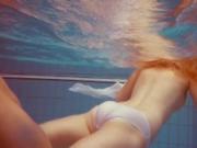 Swimming beauty mermaid teenie Melisa