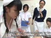 JAV nurses CFNM handjob blowjob demonstration Subtitled