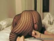 Blonde playing with Dildo