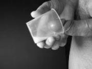 Jerking into cup. Spritzing.