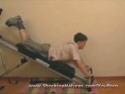 Horny Mom get boned in the GYM