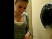 masturbating in public toilet