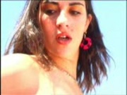 Kim gets naked on the roof