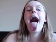 Big wideopen mouth live session with hot sexy blonde from from 720CAMS.COM