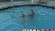 Bella & Nicole Poolside Fun