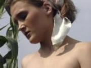 Farmer girl banged in the cornfield