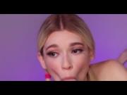 Petite Teen In Pigtails POV Blowjob