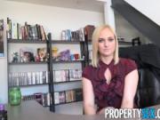 PropertySex - Hot blonde real estate agent lands new client