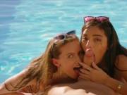 VIXEN College Student Has Secret Sex With Couple While On Vacation