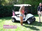 Girlsrimming - Lucky golf instructor gets a sloppy rimjob from Venom Evil