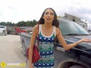 Roadside - Spicy Latina fucks a big dick to free her car