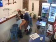 Latina fucks black guy in the ice cream parlor - Latin-Hot