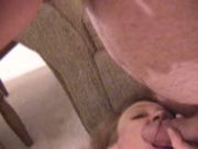 Wiggling while blowing his dick