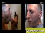 Straight guy sucked at a gloryhole