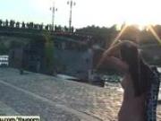 Crazy naked babes has fun on public streets