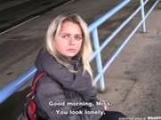 Bitch STOP - Blonde Czech MILF fucked in car