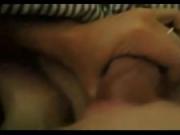 Real wife getting her mouth filled with cum