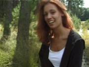 Redhead likes Black Lace Panties