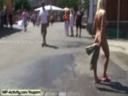 Vanessa - Naked Babe Has Fun In Public