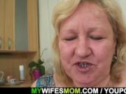 Wife sees her huge mother ride his cock