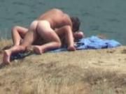 Nudists fucking on the beach