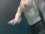 Hot swimming pool teen babe Bulava stripping nude