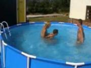 three boys playing in the pool - Pt. 1/4