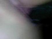 Playing with my black dildo