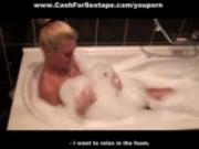 Masturbating in the bath