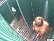 Busty MILF Spied in Public Shower