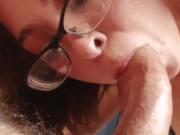 Teen Riley Reid With Her Glasses On Gives Head In POV