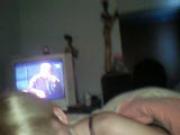 brunette gets two load