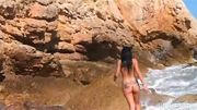 Nina Naked on the Rocks