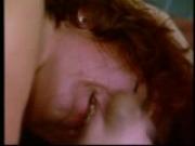 Redhead licks cum from cock (CLIP)