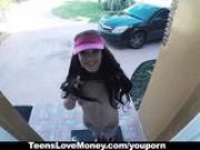 TeensLoveMoney - Delivery Girl Gets a BIG Tip