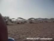 Beach handjob