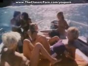 Ginger Lynn in wild orgy on boat